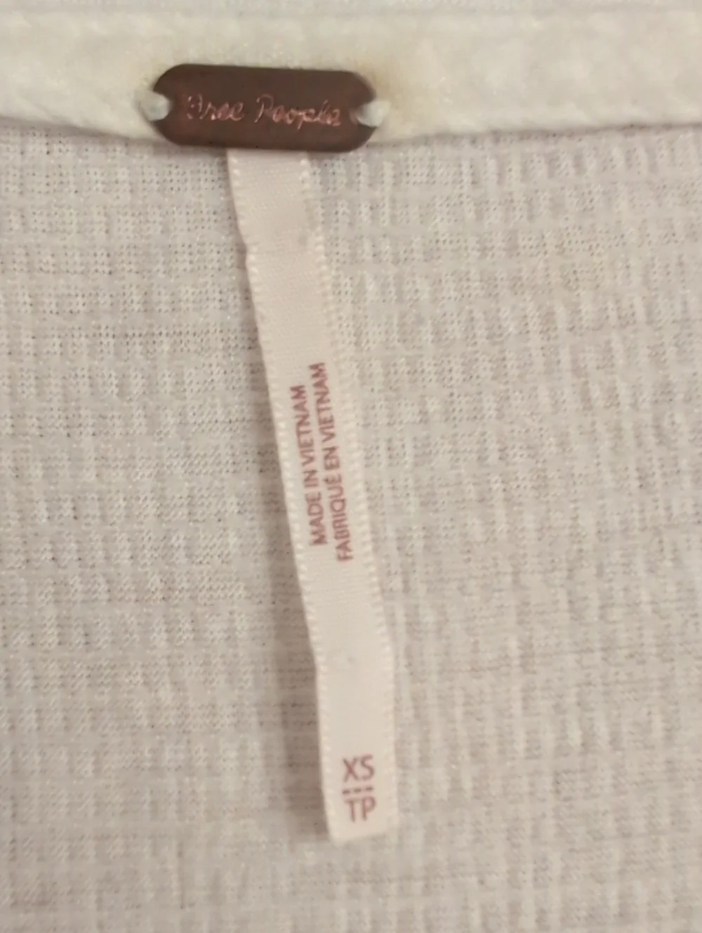 Free People Your Girl Tunic White Size EUC XS